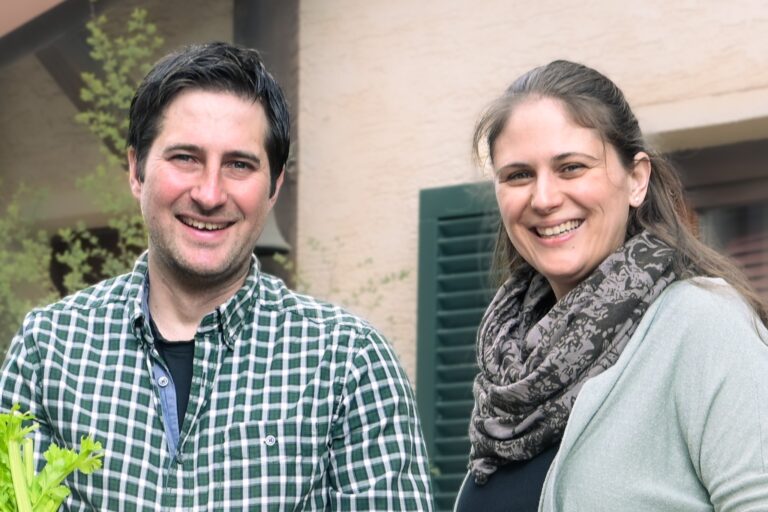 Anna und Florian vom Bio-Hofladen in Trebgast